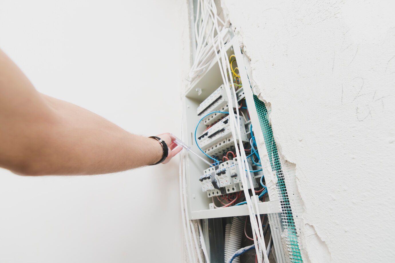 Reparo de fiação elétrica
